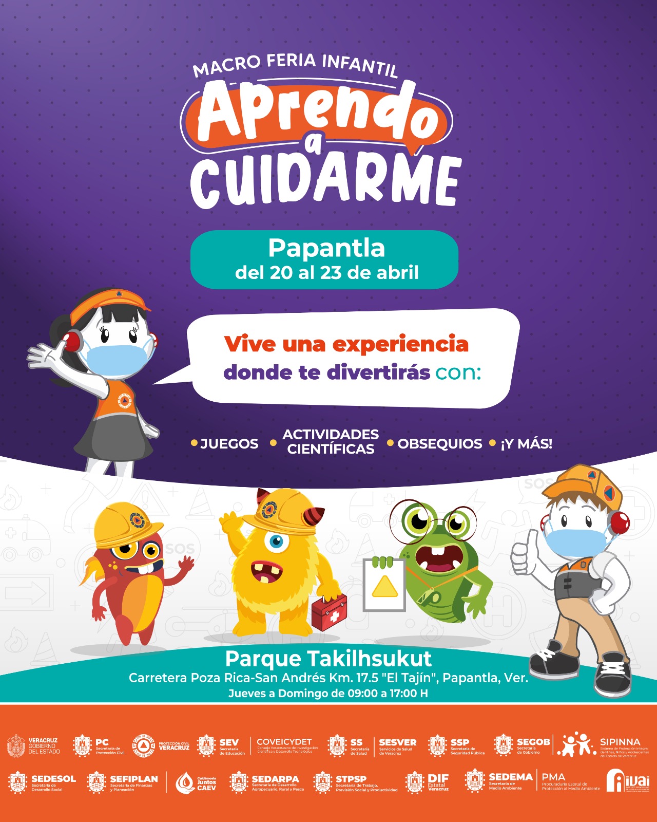 En macro feria infantil de Papantla tendrán más de 60 actividades
