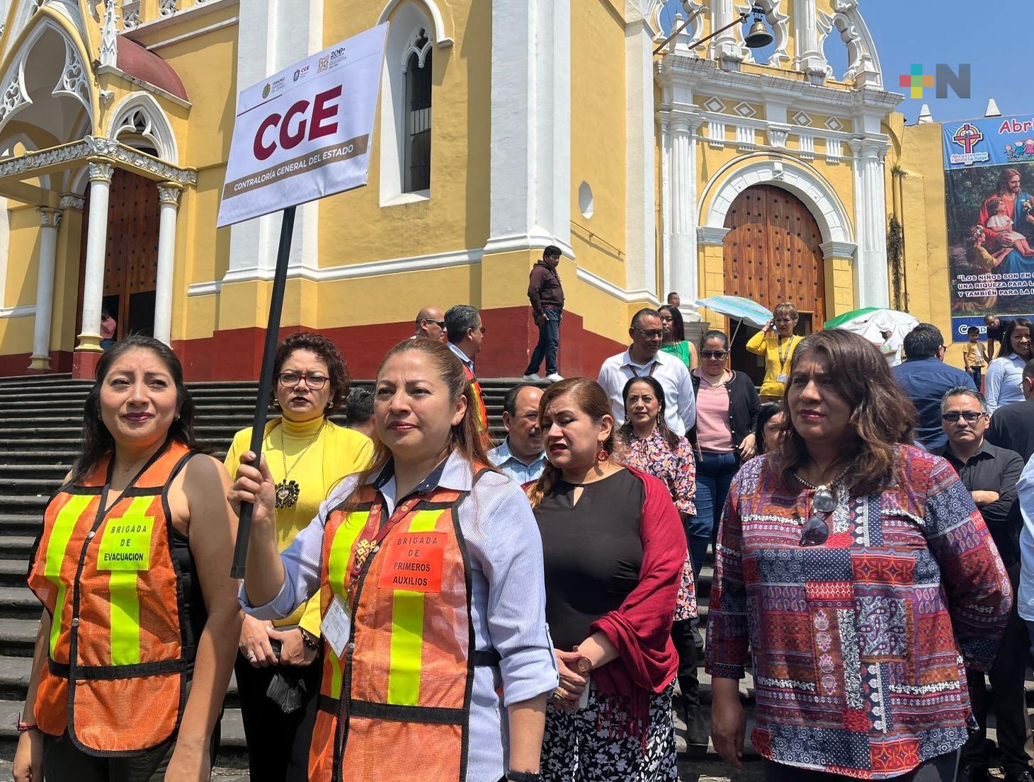 Participa la CGE en Primer Simulacro Nacional 2023