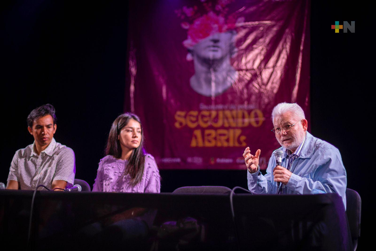 Presentan encuentro de poesía «Segundo Abril»