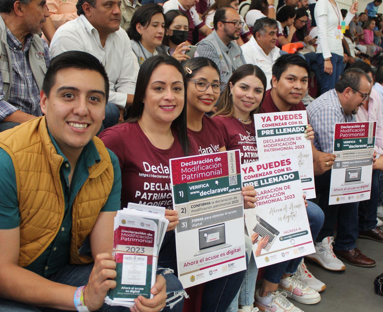 Servidores públicos podrán agilizar presentación de la Declaración Patrimonial