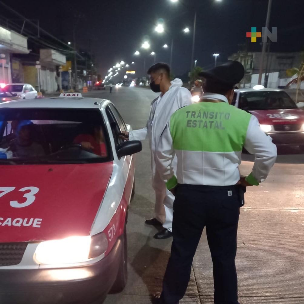 Aplica Tránsito del Estado 697 pruebas durante alcoholímetro en Minatitlán