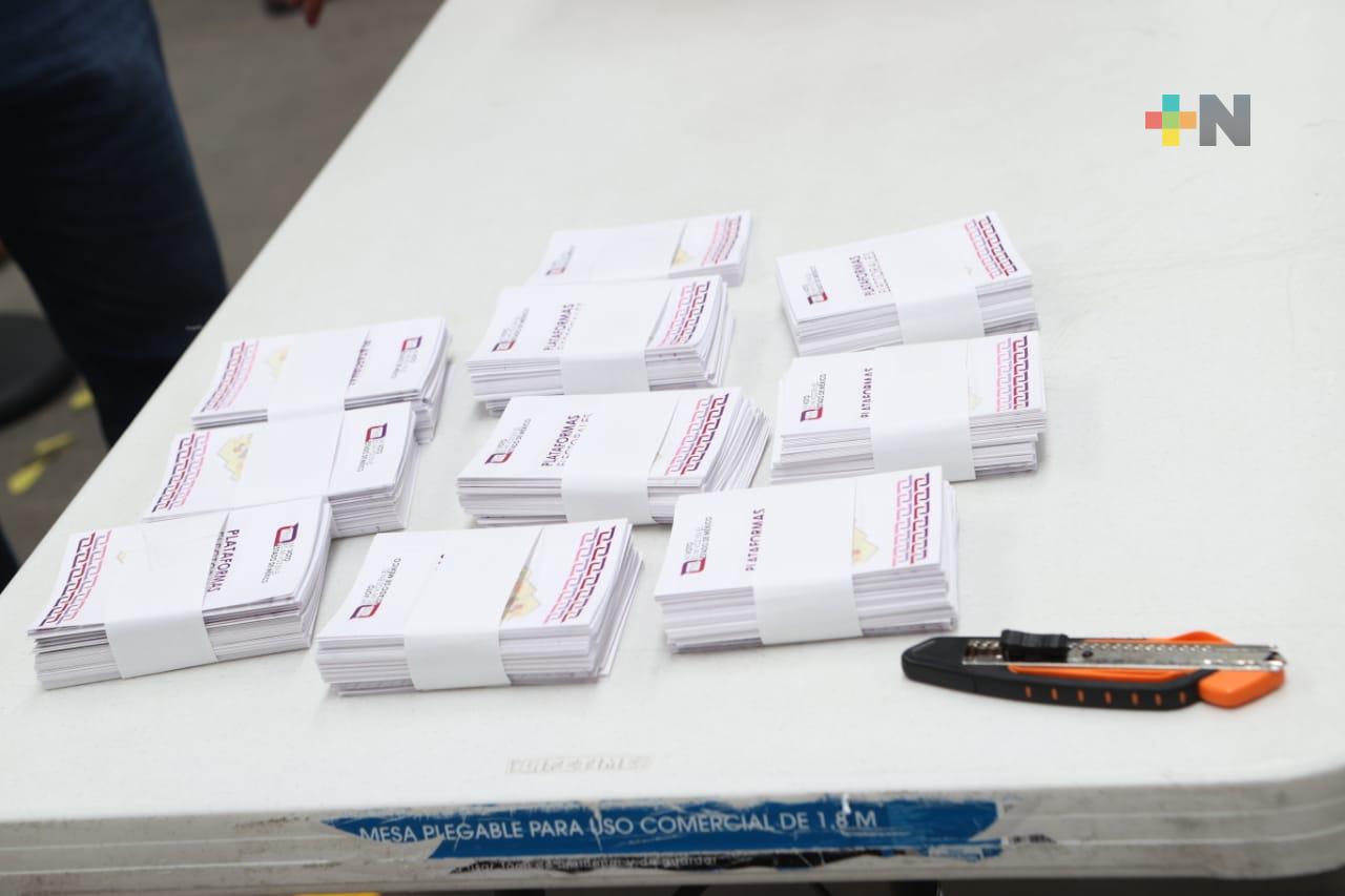 Recibe INE boletas para voto de las y los mexicanos residentes en el extranjero para elecciones de Coahuila y Estado de México