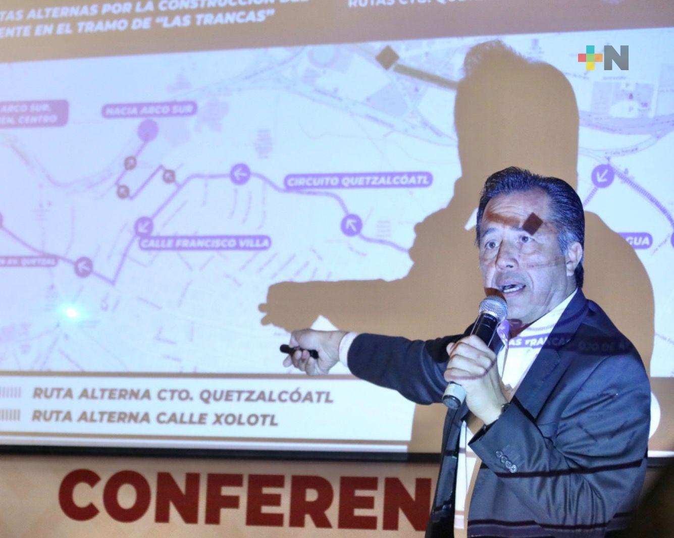 Gobernador presentó vías alternas por construcción de puente en Las Trancas