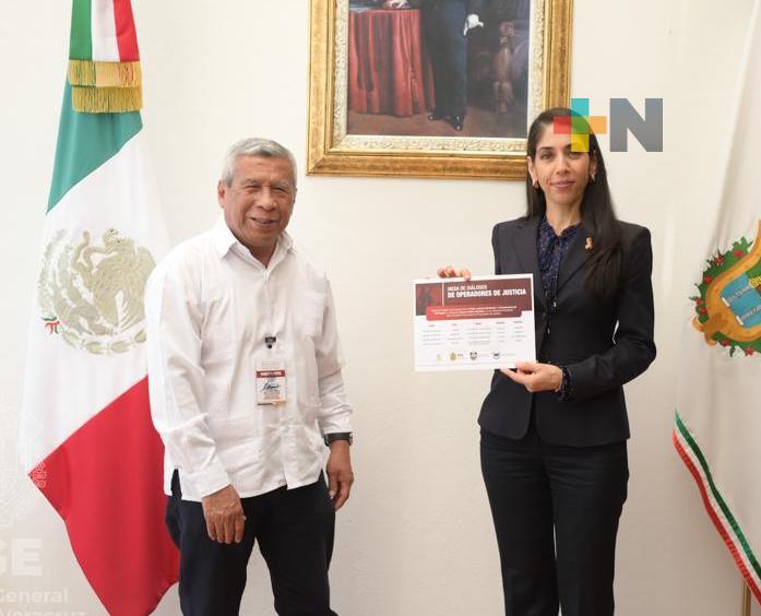 Fiscal general se reúne con titular de la Comisión de Procuración de Justicia, Genaro Ibañez