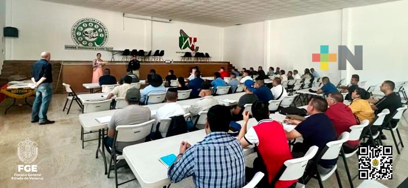 FGE imparte capacitación especializada en Informe Policial Homologado y Cadena de Custodia