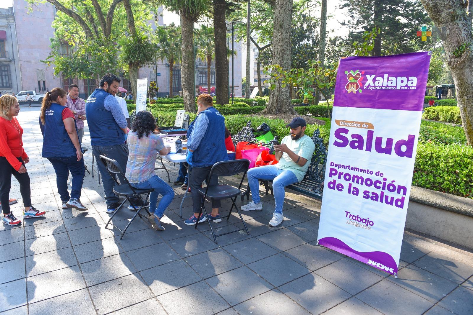Continúan jornadas de Salud, en el Parque Juárez