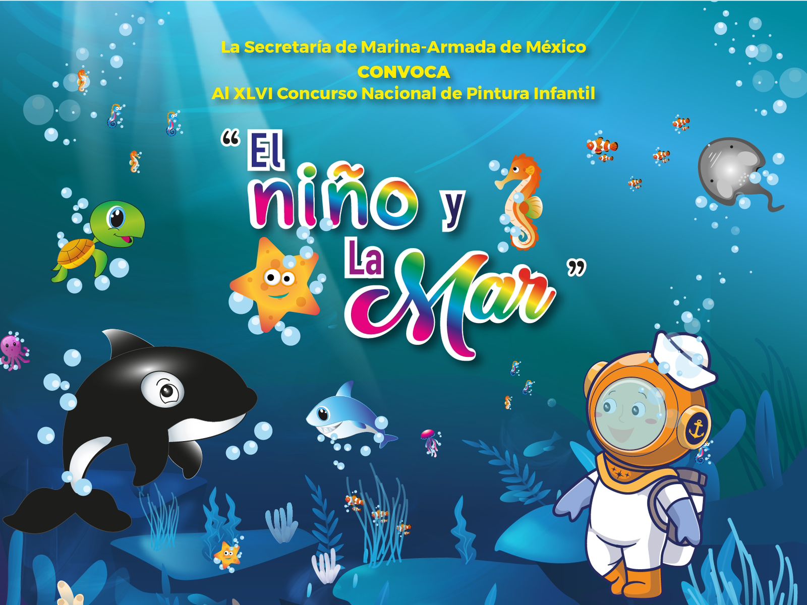 Marina invita a participar en el concurso nacional de pintura infantil “El Niño y La Mar”