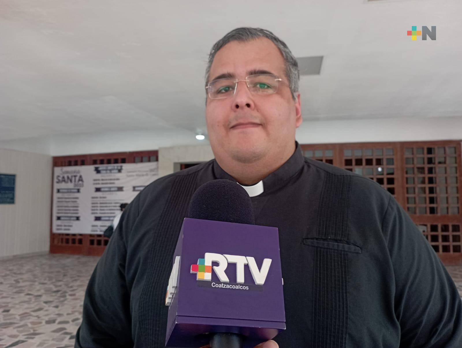 Llama la iglesia católica a evitar excesos durante festejo del Triduo Pascual