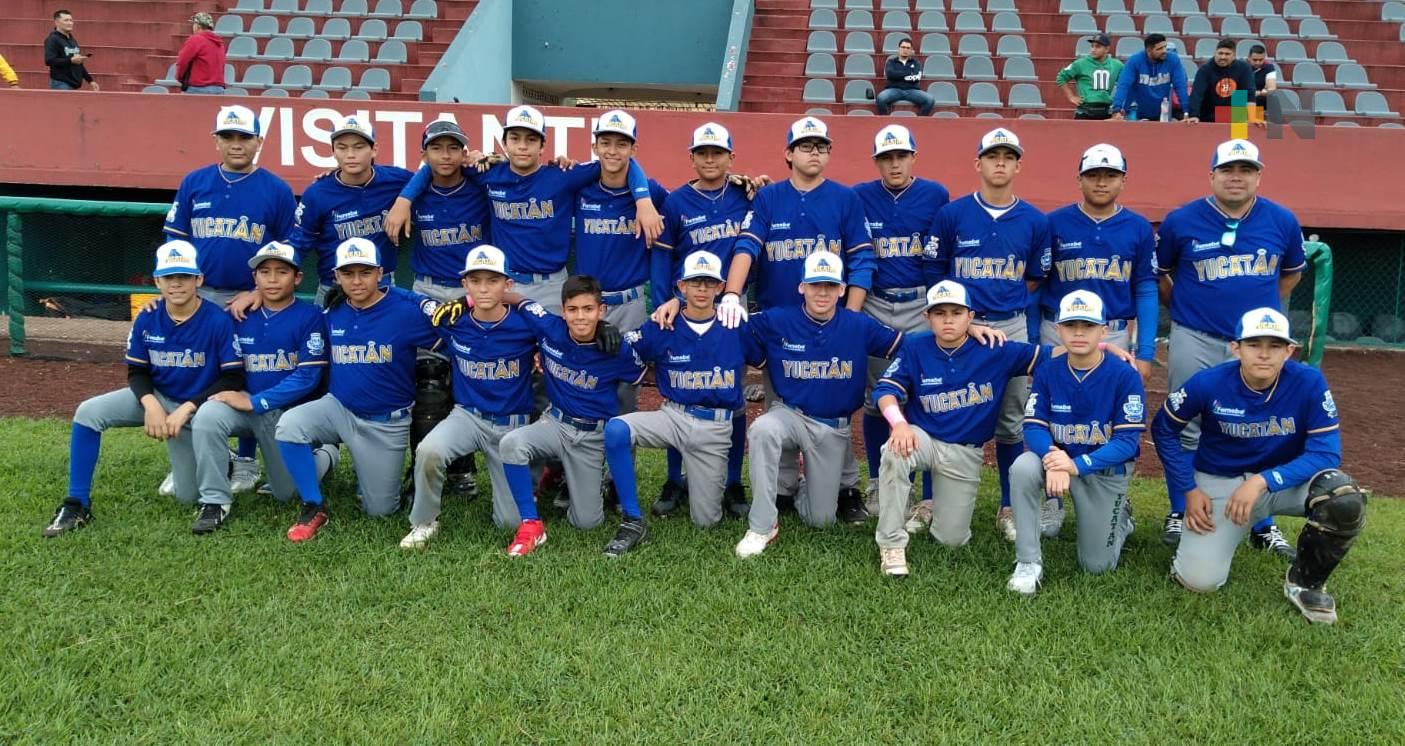 En Nacional U-13 de Beisbol, Yucatán supera por 7-2 a Sonora
