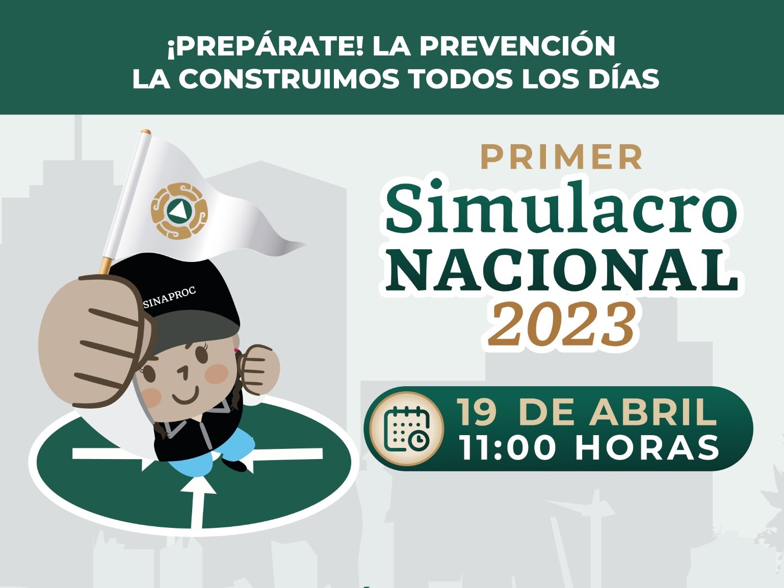 El 19 de abril se realizará Primer Simulacro Nacional 2023; epicentro será entre Veracruz y Puebla