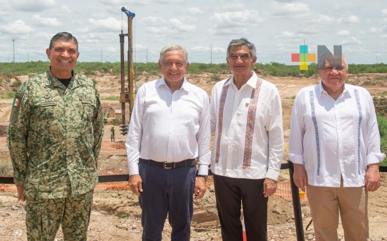 Presidente constata operación y reforzamiento de seguridad en aduanas de Tamaulipas