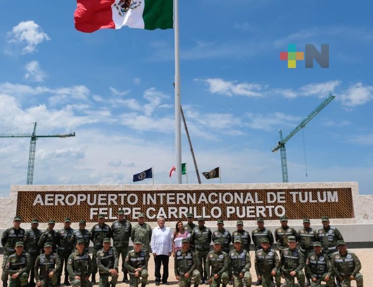 Presidente supervisa tramo 5 del Tren Maya y Aeropuerto Felipe Carrillo Puerto en Tulum