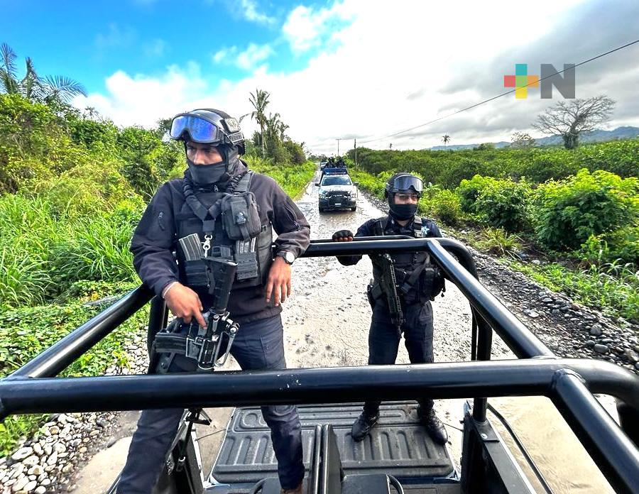 Refuerzan seguridad para la zona de Poza Rica, 800 elementos mantienen vigilancia