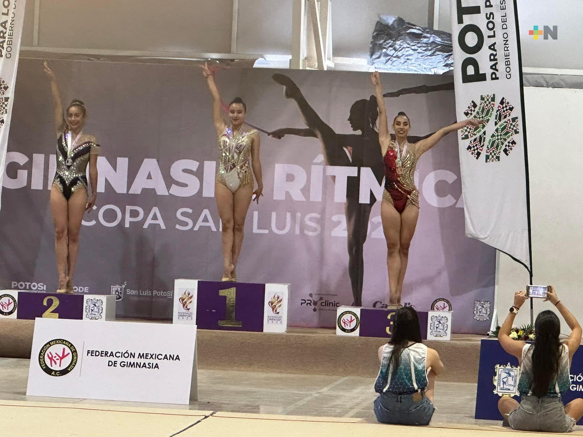 Brillan gimnastas de Club de Oro en el Campeonato Nacional de San Luis Potosí