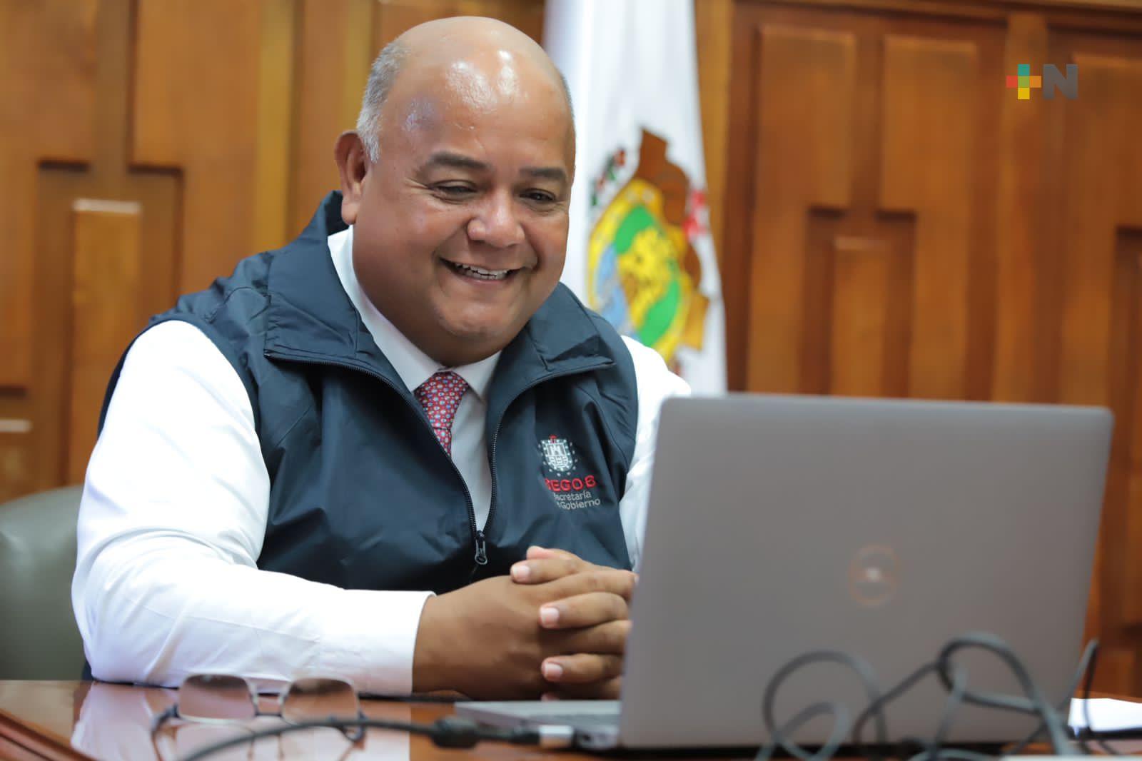 Eric Cisneros sesiona virtualmente sobre hacienda pública municipal con alcaldesas y alcaldes