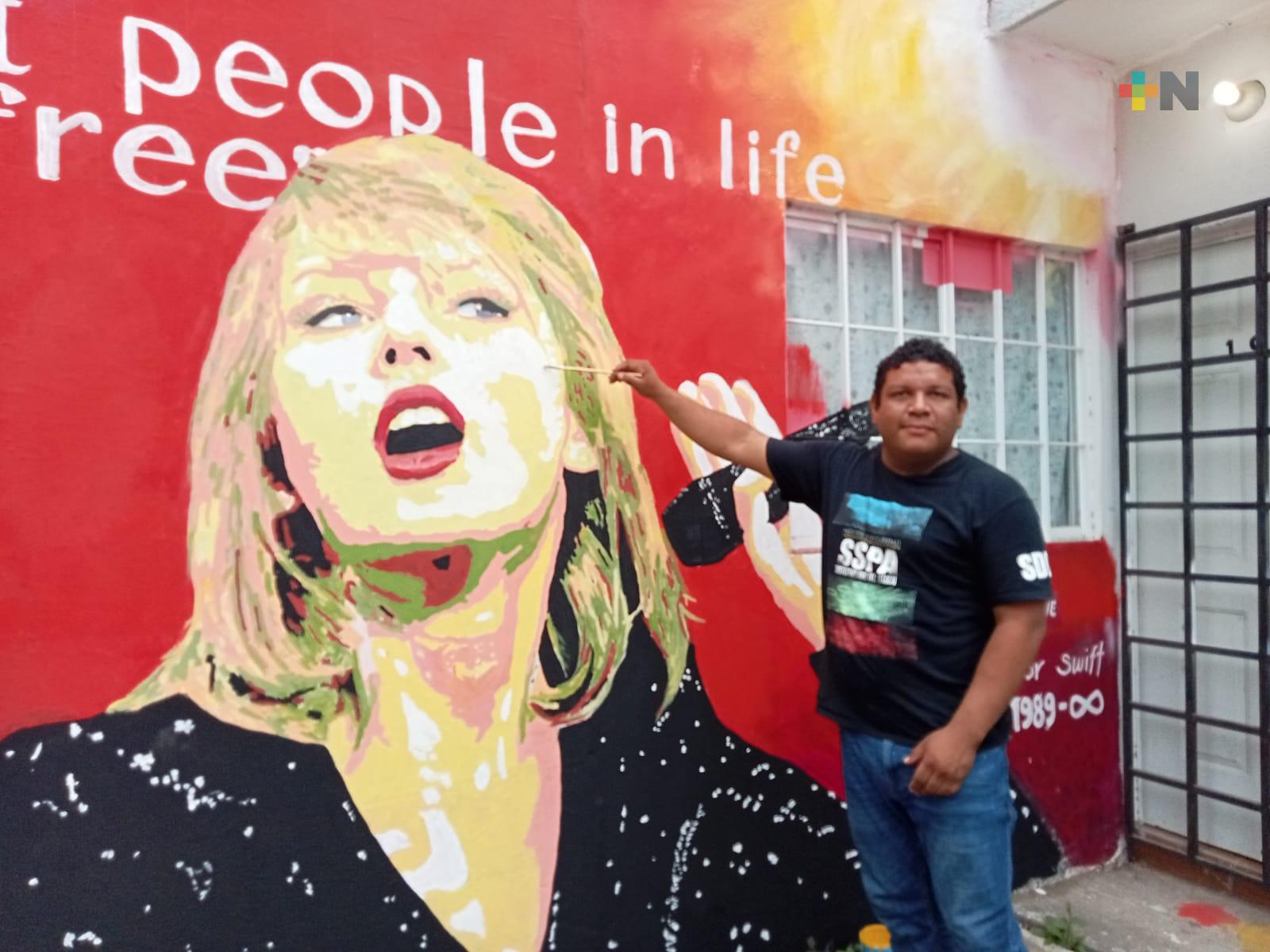 Mural de Taylor Swift se viraliza en redes sociales