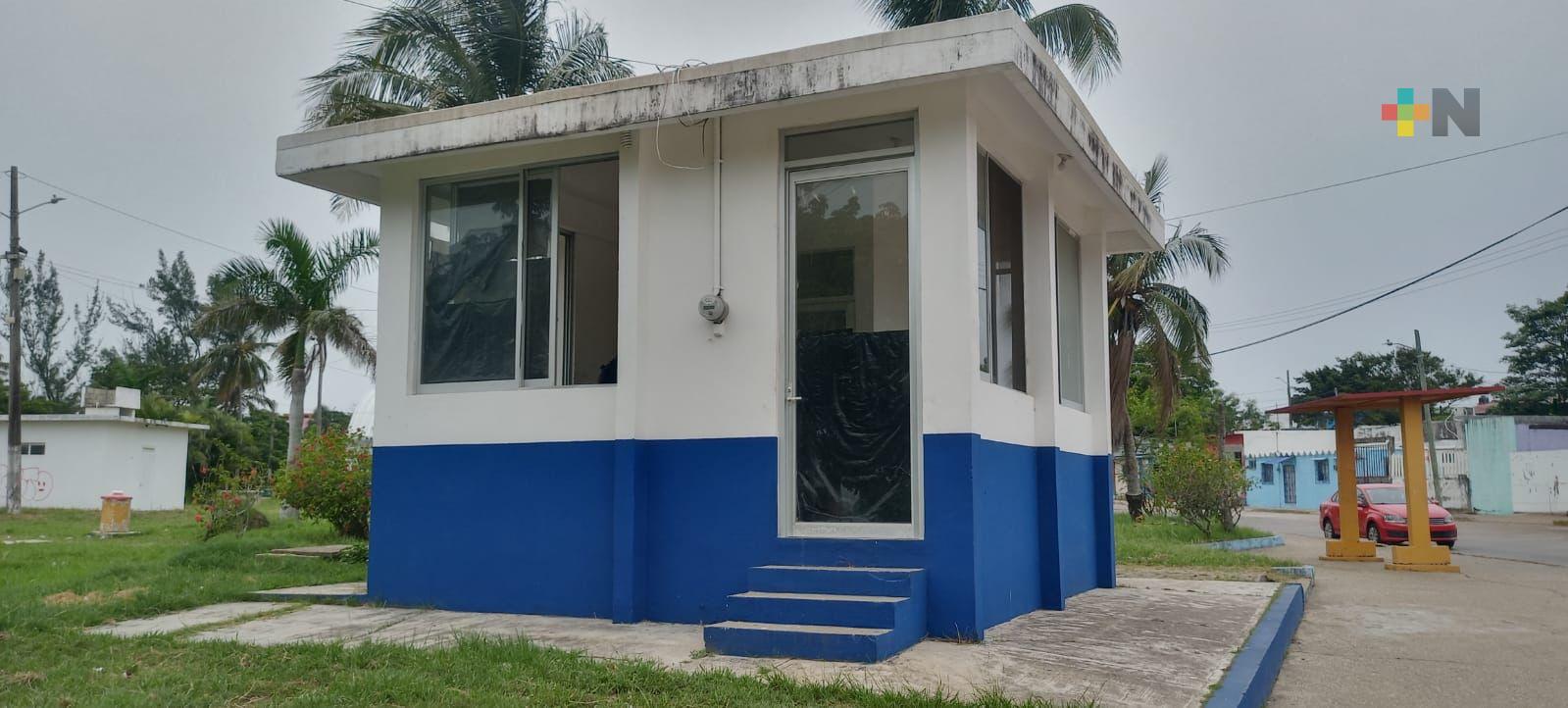 Reactivan casetas de vigilancia en puntos estratégicos de Coatzacoalcos