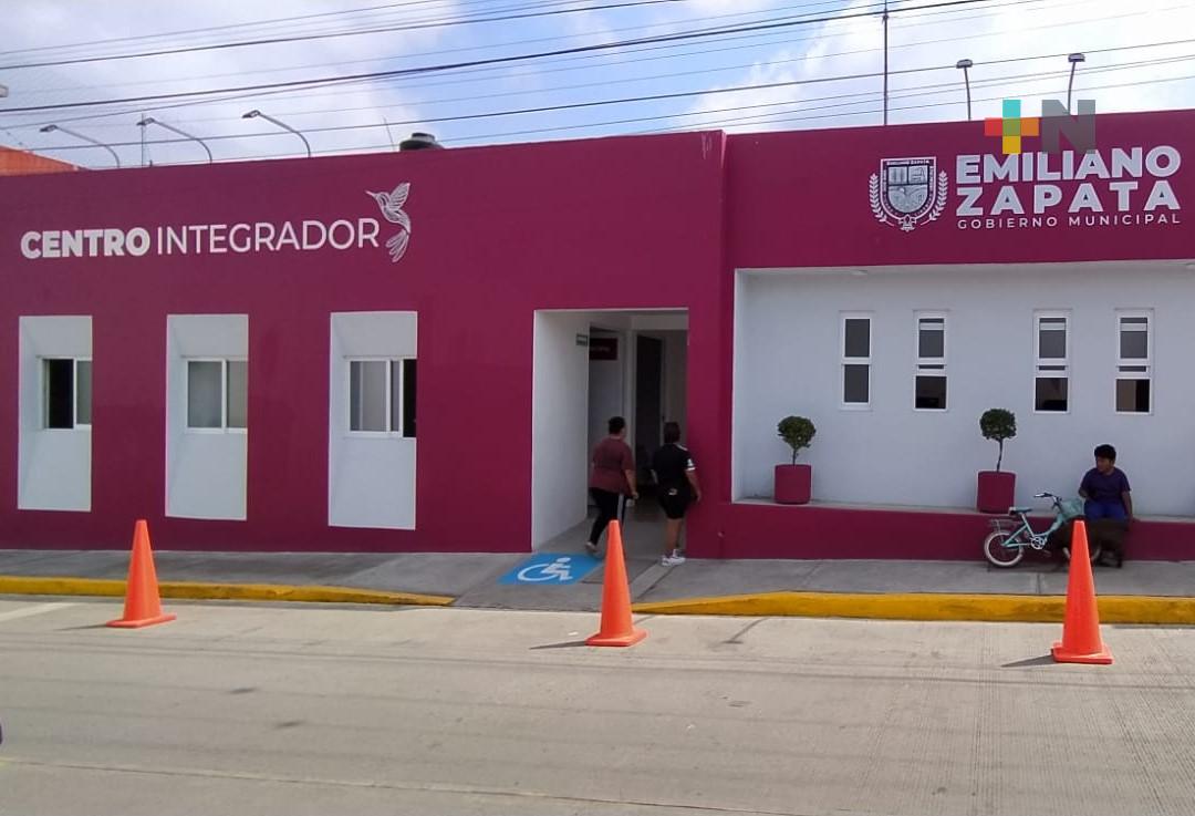 Ayuntamiento de Emiliano Zapata acerca servicios municipales a población de Jacarandas