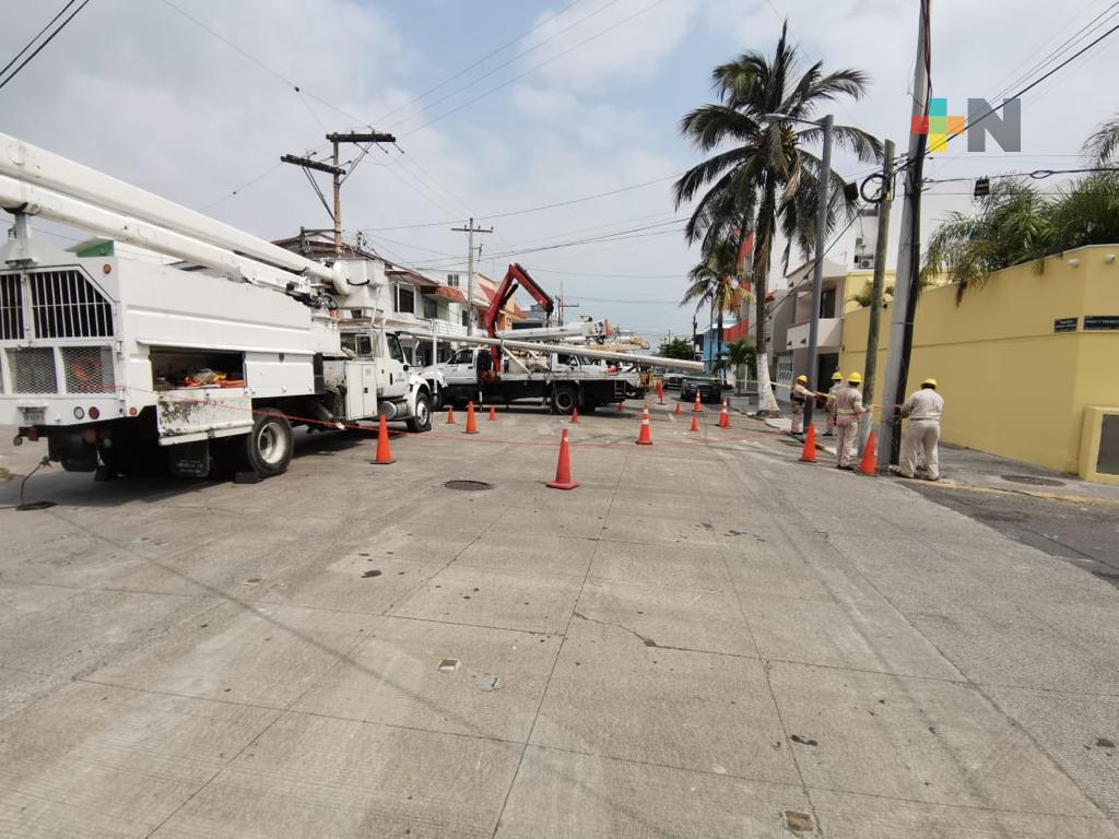 Del 24 al 26 de mayo, CFE dará mantenimiento a infraestructura eléctrica en Veracruz puerto