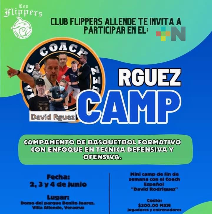 Coach español impartirá «Campamento de Basquetbol Formativo»