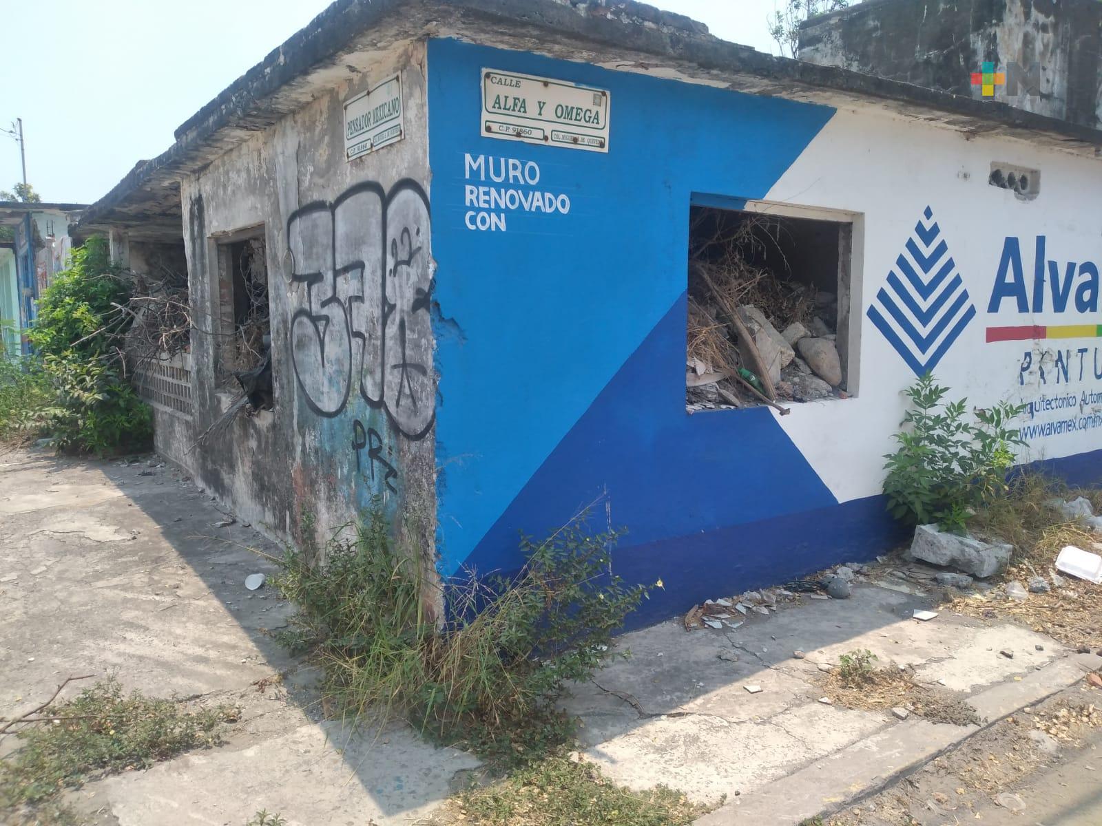 Casa abandonada genera inseguridad en colonia Miguel Ángel de Quevedo de Veracruz