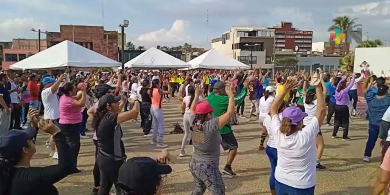Celebran Zumbatón Veracruz en zona sur