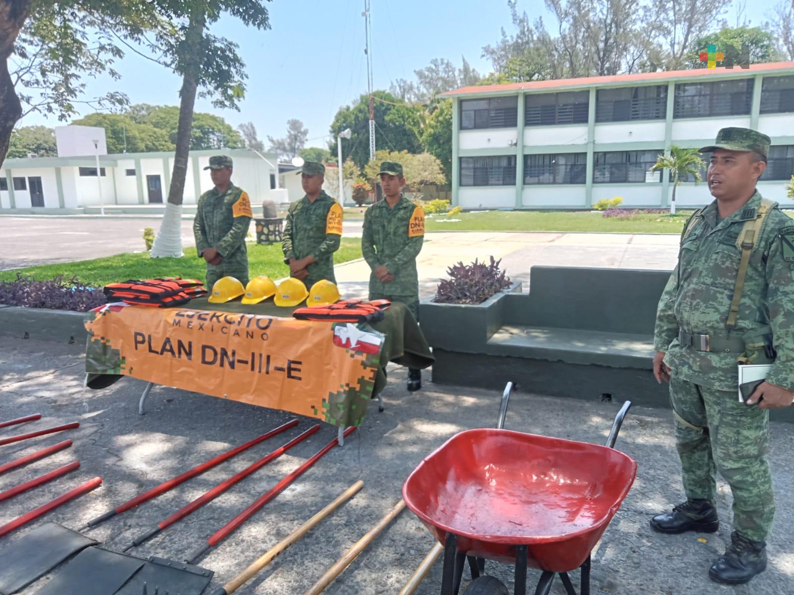 Ante inicio de lluvias, Ejército está en fase de prevención y auxilio del Plan DN-III-E