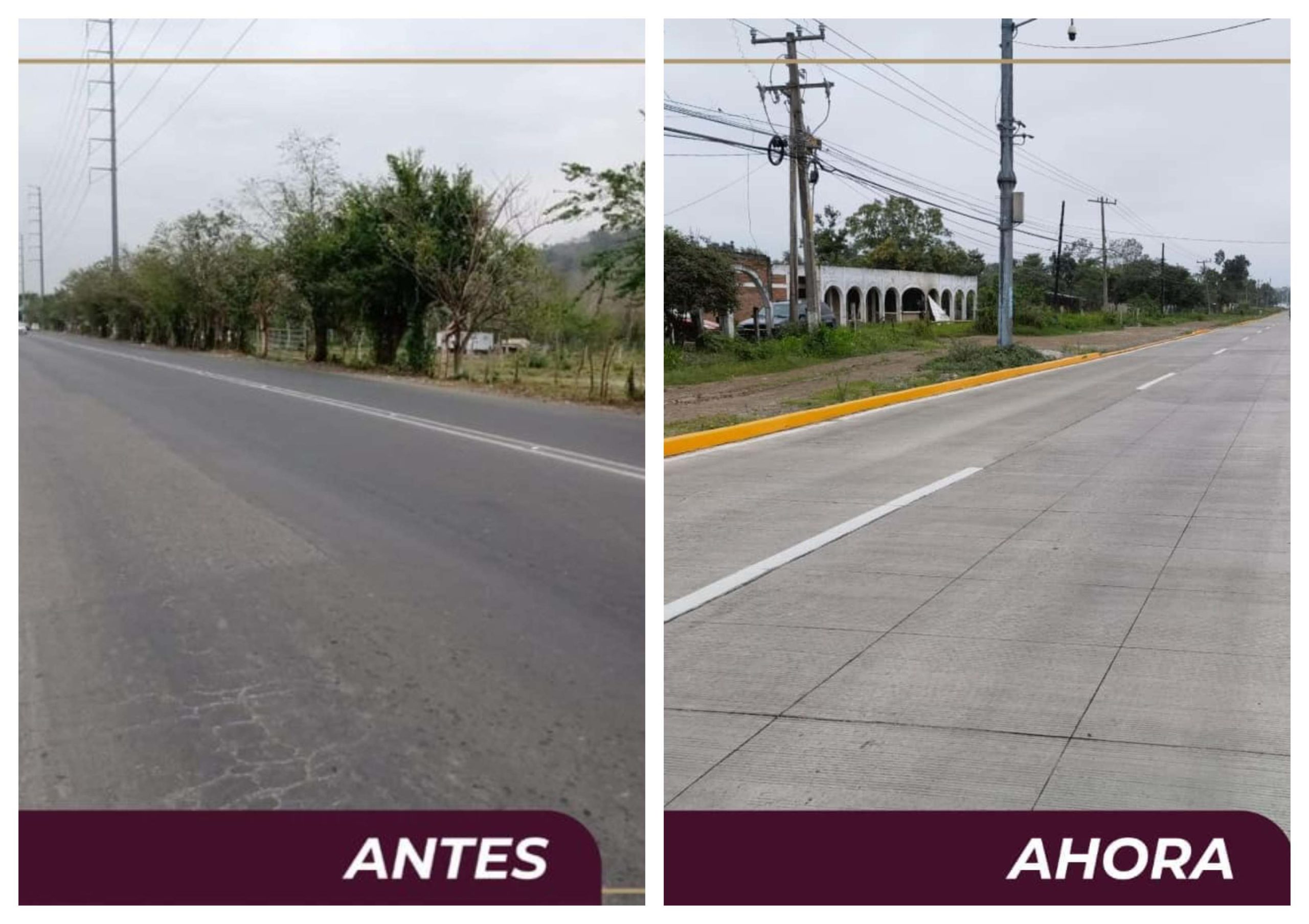 Concluye pavimentación del camino a Poza Rica de Hidalgo-Barra de Cazones