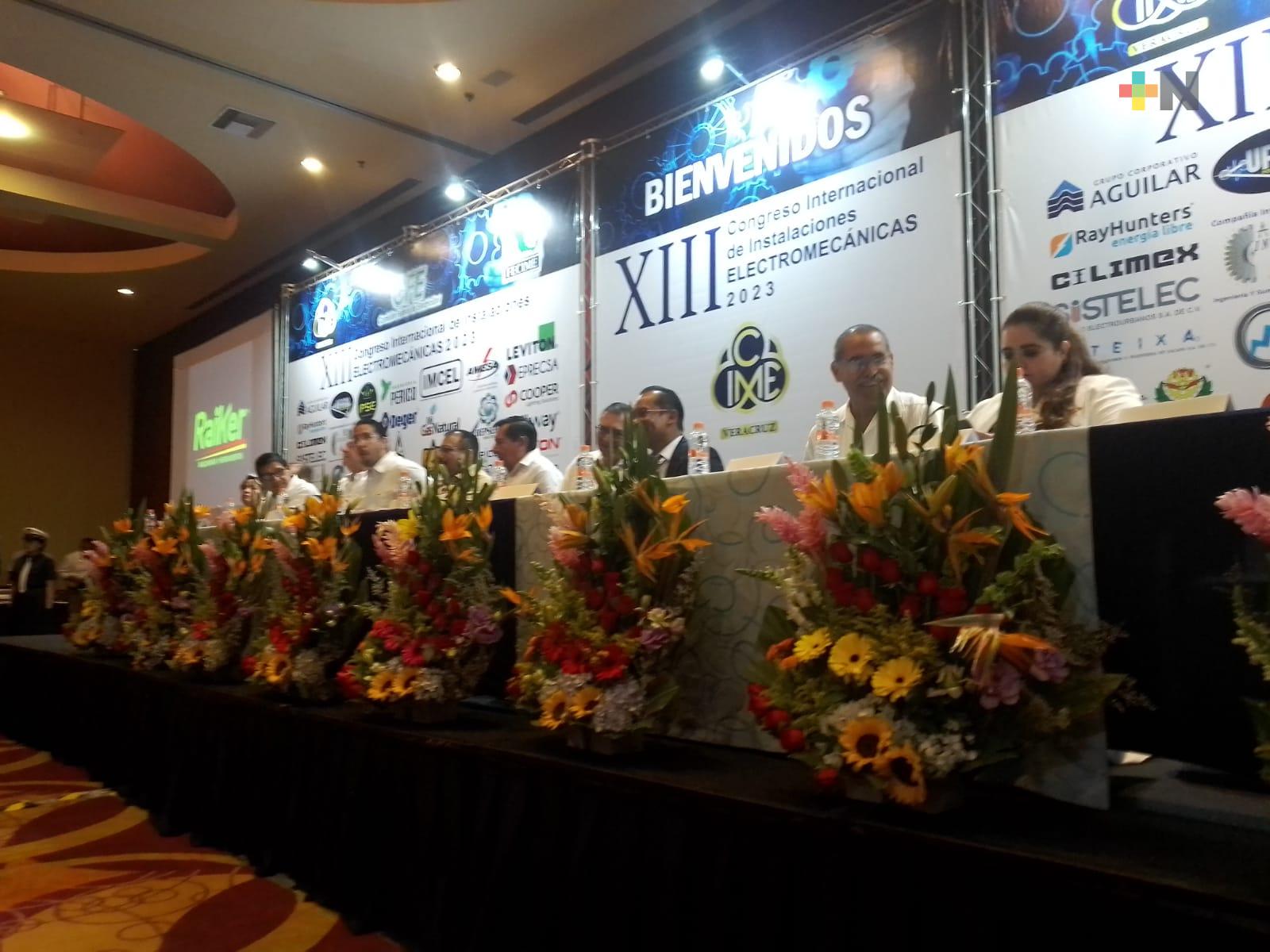 Celebran XIII Congreso Internacional de Instalaciones Electromecánicas en Boca del Río