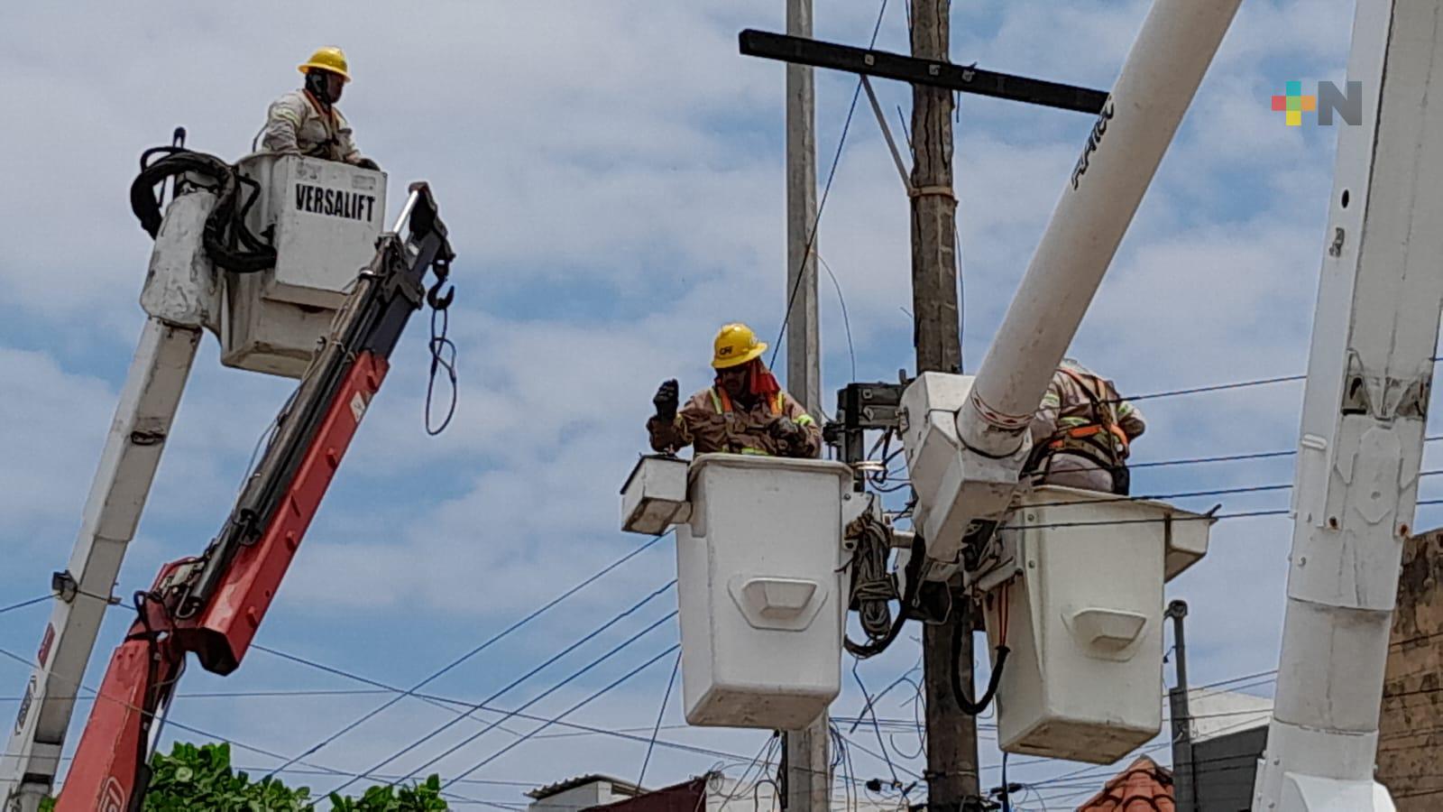 Continúa CFE sustitución de transformadores de energía eléctrica en Veracruz-Boca del Río