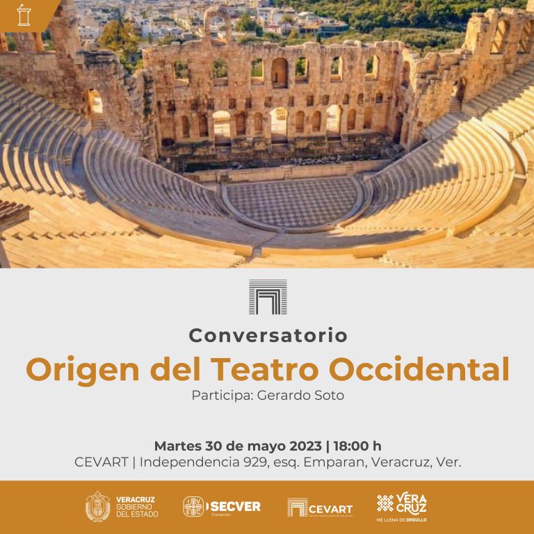 Invita IVEC al conversatorio “Origen del Teatro Occidental”