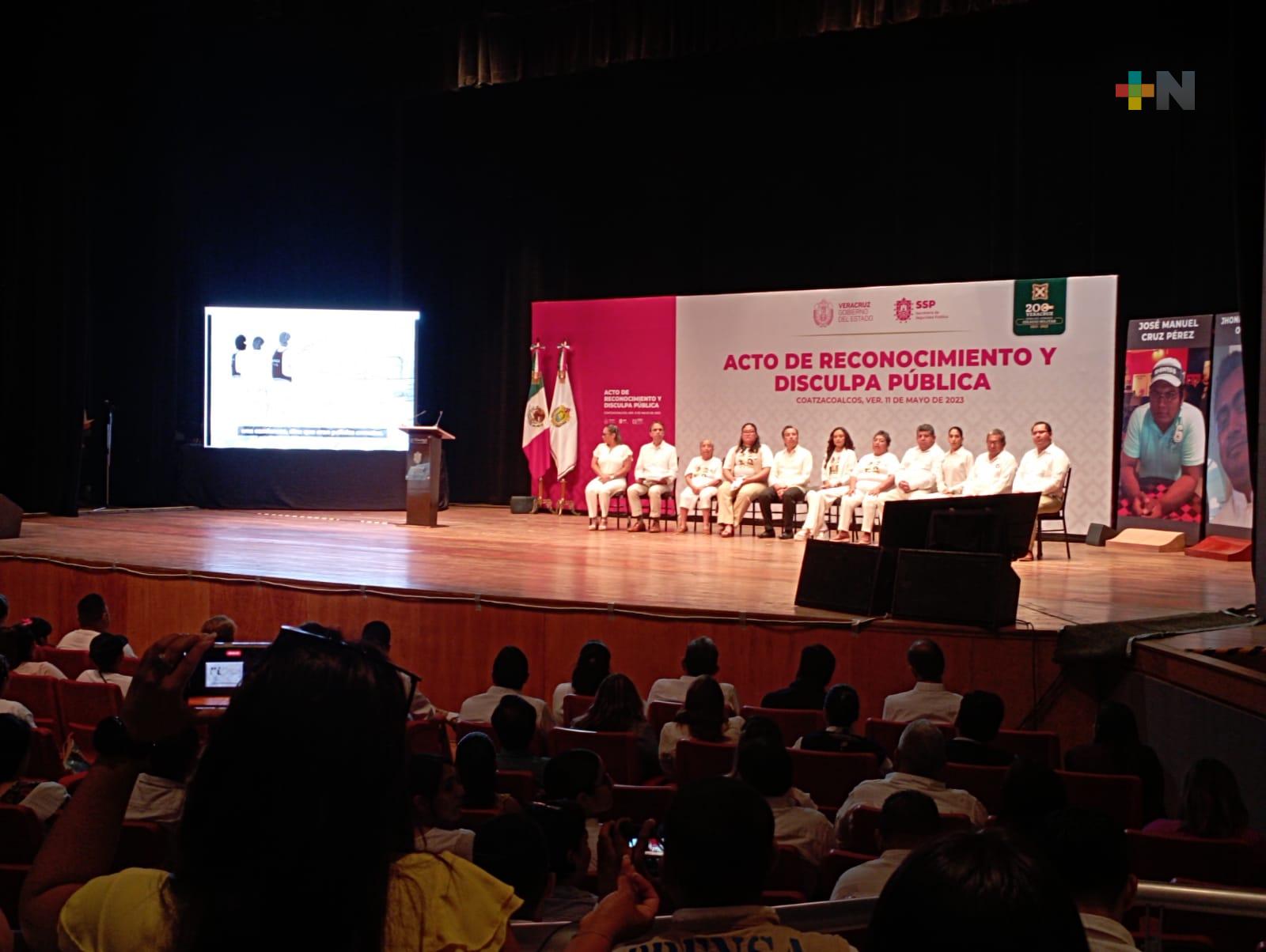 Encabeza Gobernador acto de disculpa pública por desapariciones atribuidas a Javier «N»