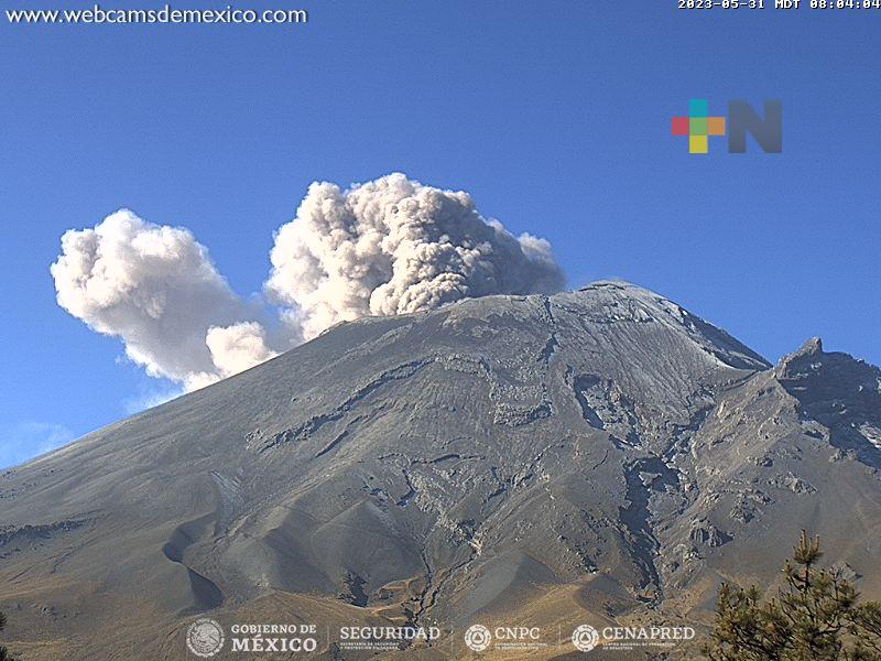 Actividad volcánica del Popocatépetl ha disminuido