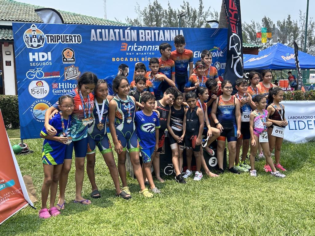 Espectacular resultó el primer Acuatlón del Club Britannia
