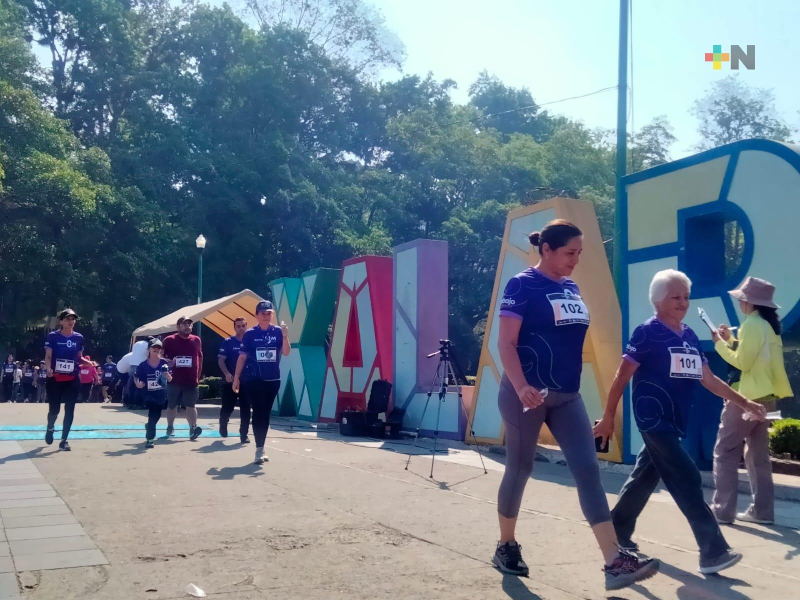 Más de 500 personas participaron en carrera 8M, para visibilizar importancia de tener entornos seguros