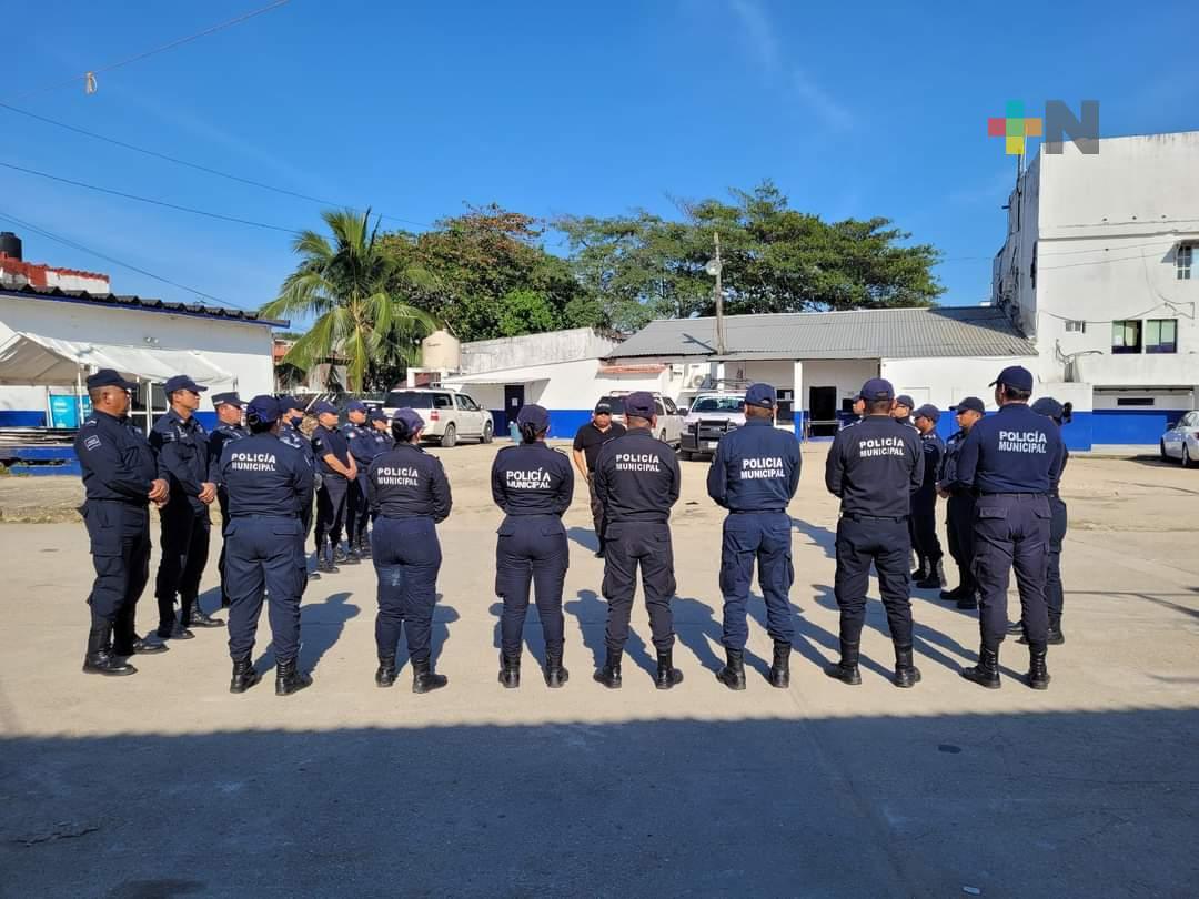 Aplican antidoping a policías municipales de Coatzacoalcos