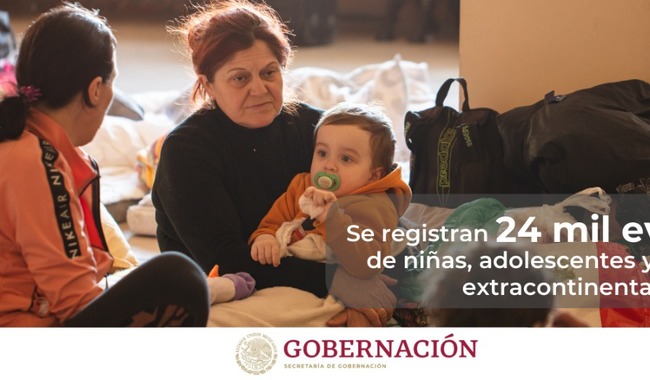 Se registran 24 mil eventos de niñas, adolescentes y mujeres migrantes extracontinentales en 2022
