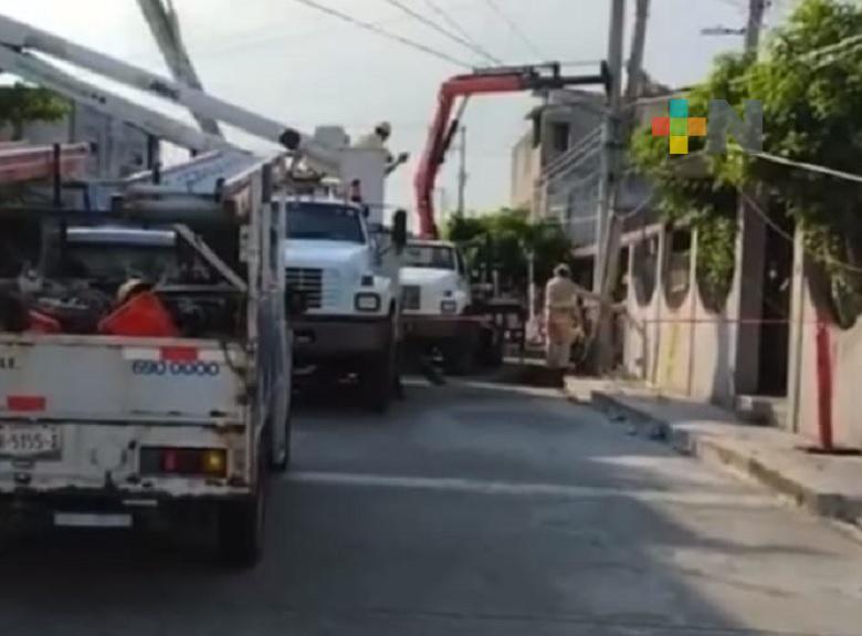 Lluvias intensas ocasionan apagones en municipios de Veracruz