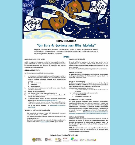 “Una Pizca de Emociones para Niños Saludables” material de apoyo para docentes y padres de familia