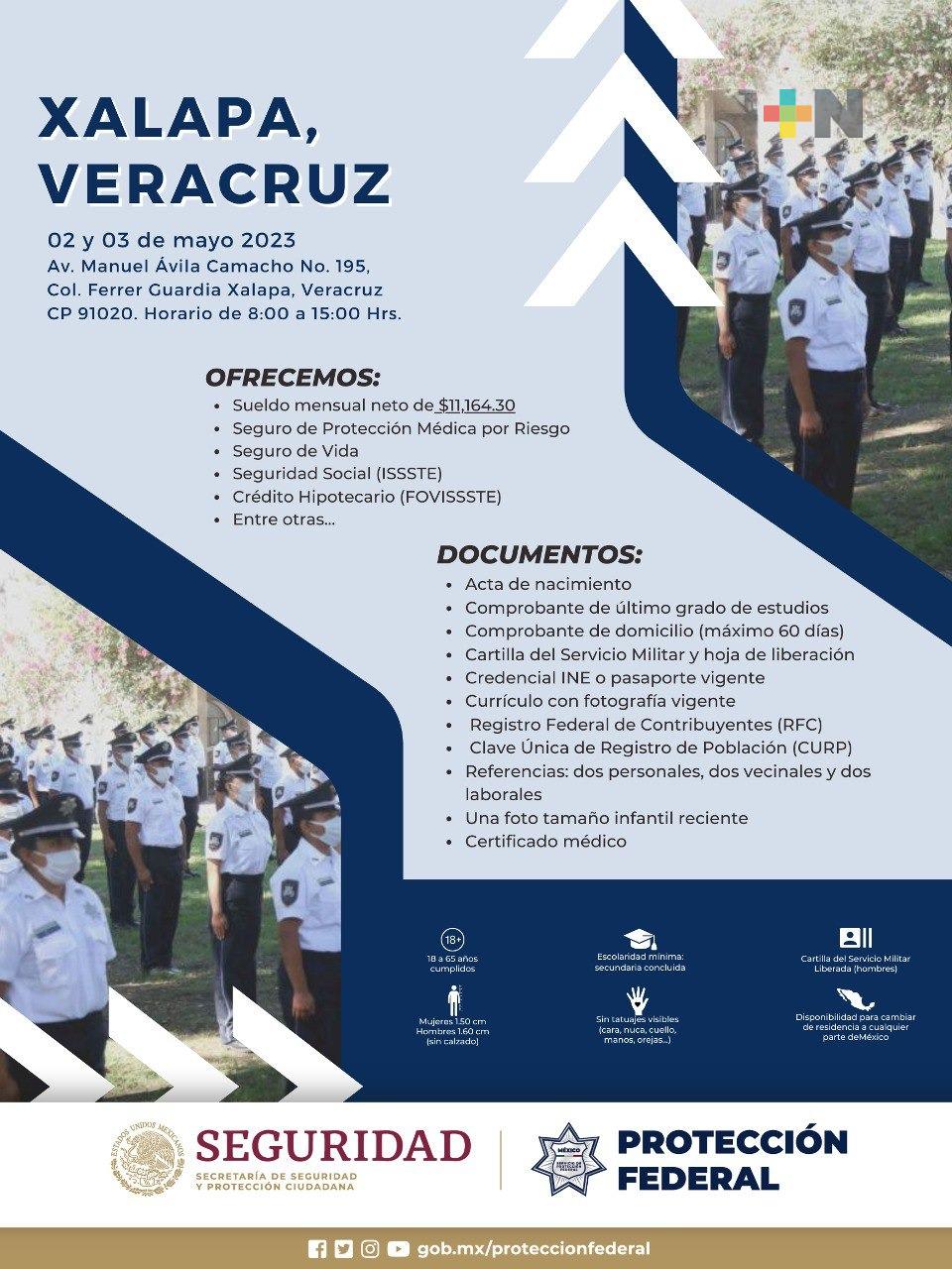 Secretaría de Seguridad y Protección Ciudadana hará reclutamiento en Xalapa