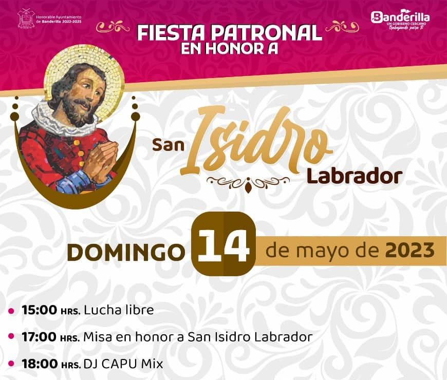Realizarán fiesta patronal en La Haciendita, Banderilla