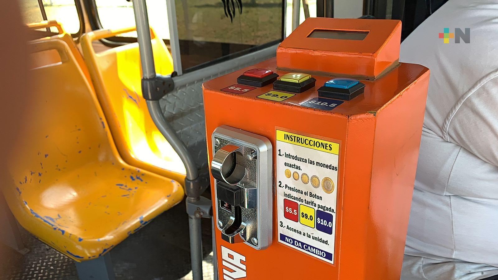 Sin funcionar cajas recaudadoras del servicio urbano de Coatza