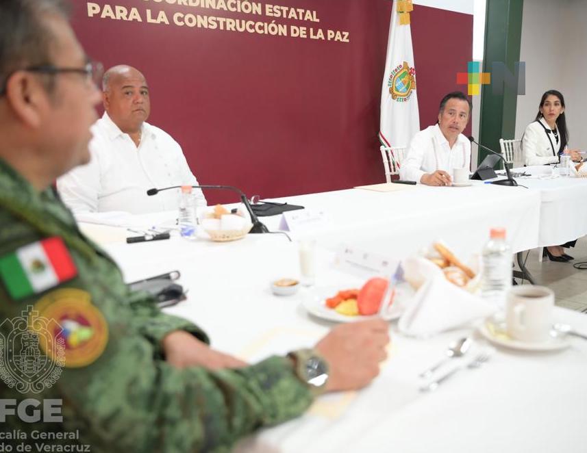 FGE rinde informe en la Mesa de Coesconpaz, este miércoles