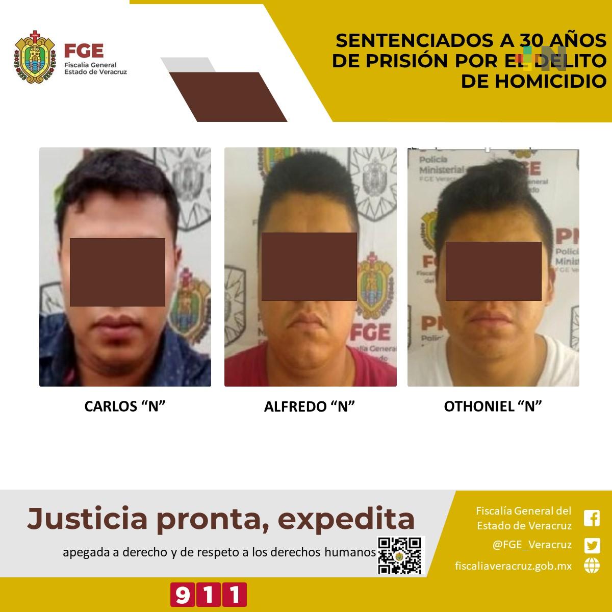 Sentenciados a 30 años de prisión por el delito de homicidio en agravio de la periodista María Elena Ferral Hernández.