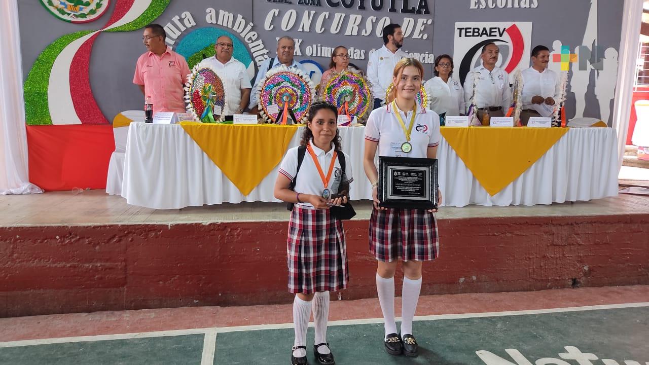 Competirá en Olimpiada Estatal del Conocimiento, alumna del Teba de Tamiahua