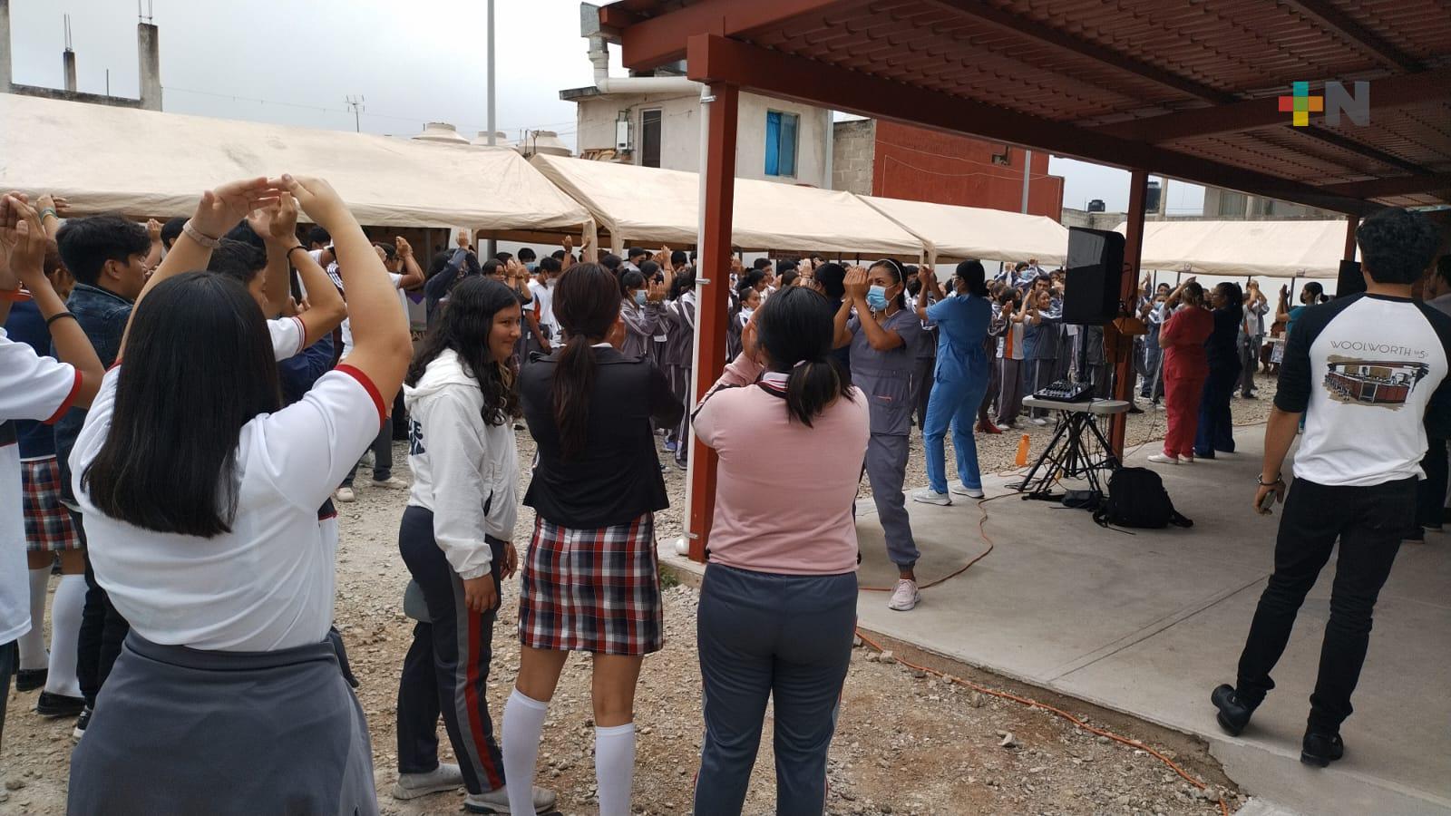 Realizan «Jornada de Salud Adolescente» en bachillerato de Emiliano Zapata