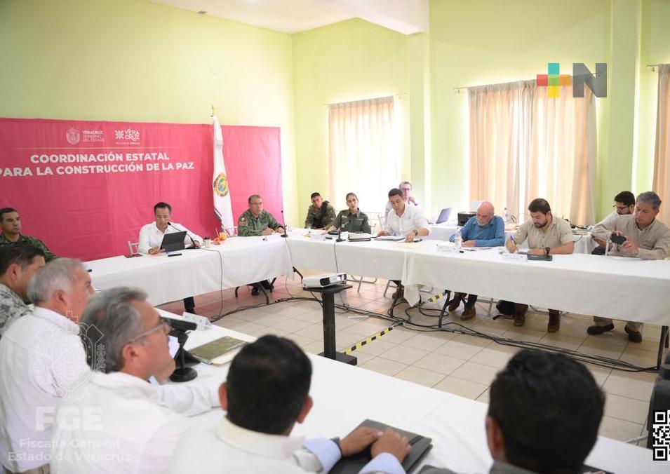 En Tuxtilla este jueves sesionó la Mesa para Construcción de la Paz