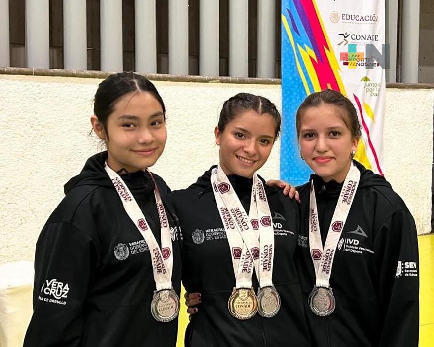 Veracruz gana preseas en Gimnasia de Trampolín de Nacionales Conade 2023