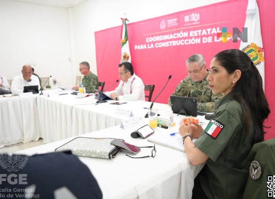 FGE rinde informe en Mesa de Coesconpaz realizada en Poza Rica