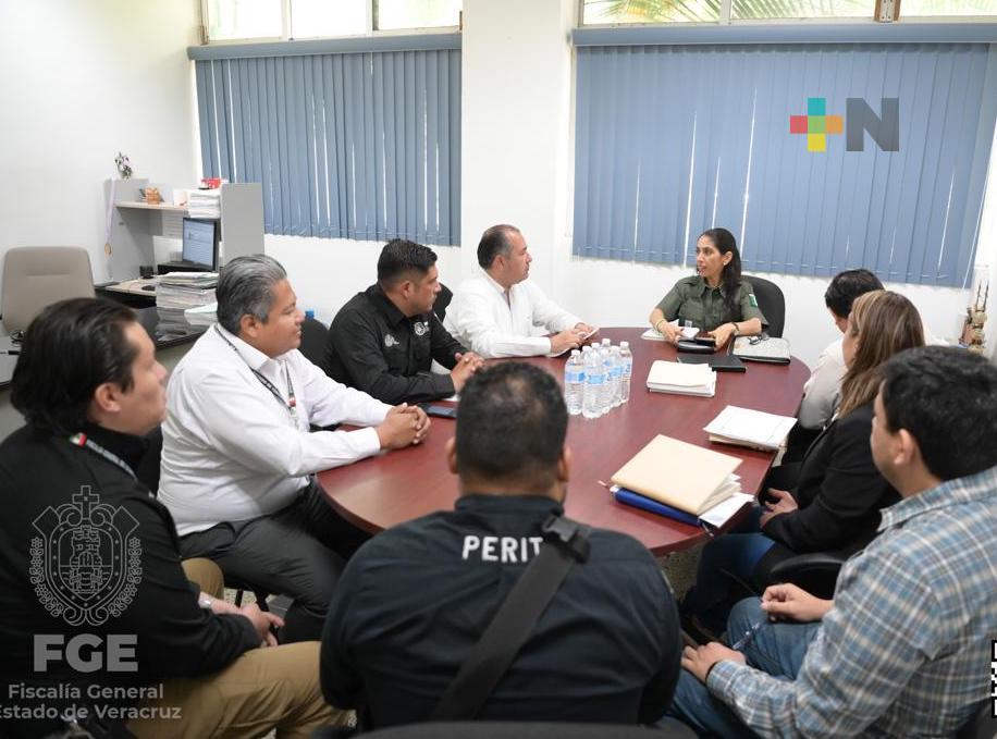 Fiscal general se reúne con la Unidad de Procuración de Justicia en Poza Rica